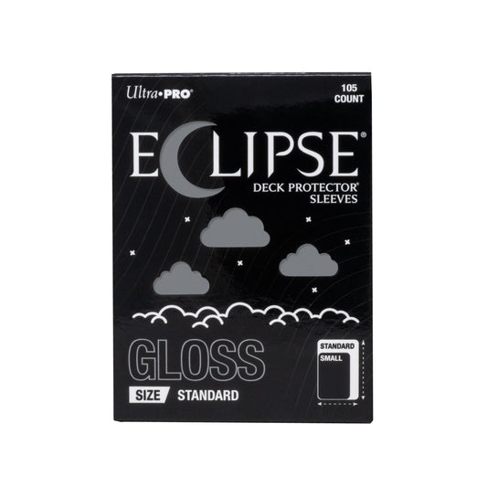 Ultra Pro Eclipse Gloss Smoke Grey Standard Deck Protector Sleeves 105CT – Opaque, Split-Resistant Card Sleeves for Trading Cards, TCG, Card Games & Collectible Card Deck Protection (PRE-ORDER AUGUST)