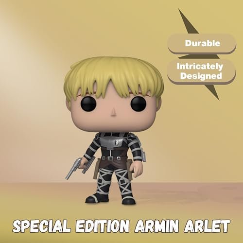 Armin Arlelt Funko Pop! Animation: Attack on Titan - Vinyl Figure #1447 with Display Box Protector Case