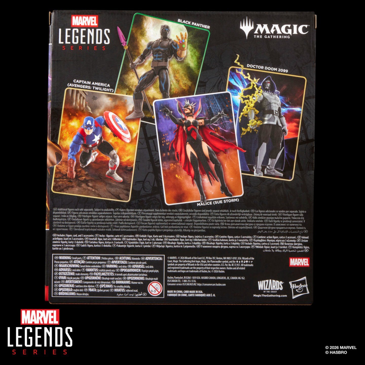 Magic: The Gathering Marvel Super Heroes Malice Sue Storm 6-Inch Action Figure with Exclusive Foil Trading Card, Marvel Legends Collectible Figure with Accessories (PREORDER - Release Date October 2026)