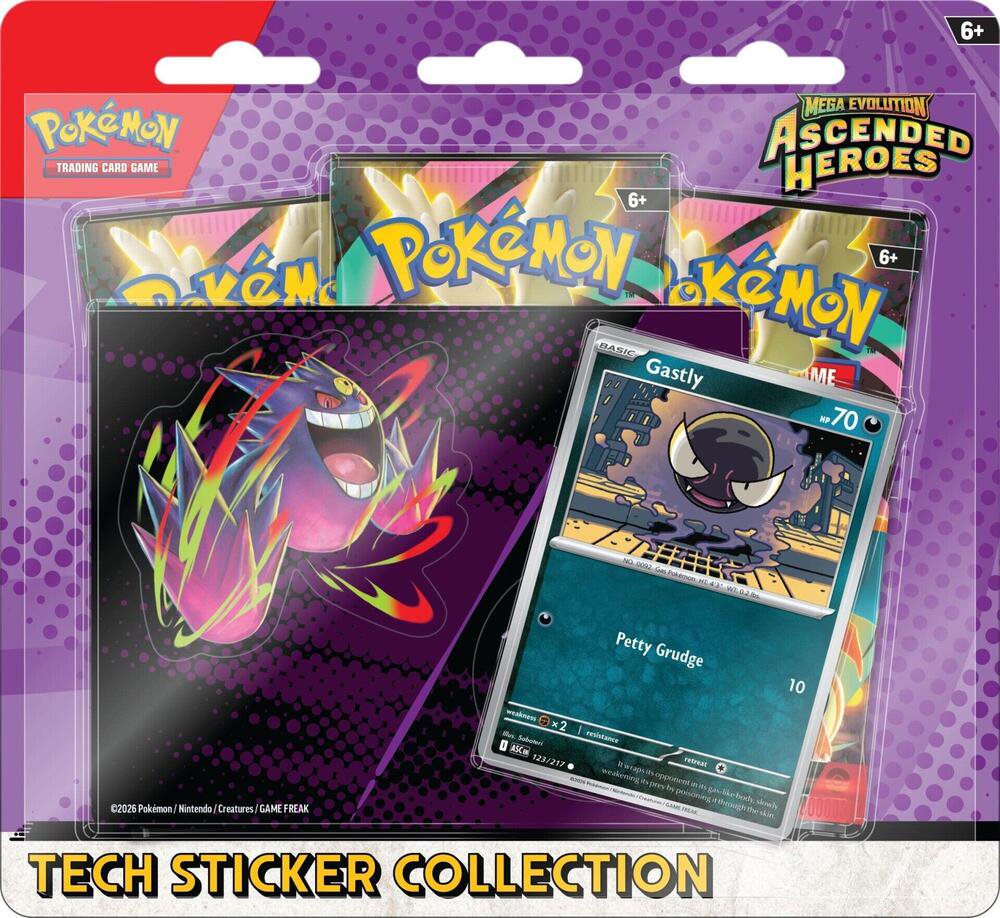 Pokemon TCG Mega Evolution Ascended Heroes Tech Sticker Collection