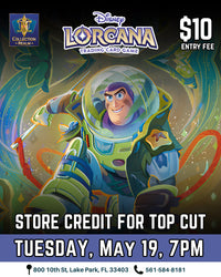 Disney Lorcana TCG Tournament – May 19 (Tues) 7PM