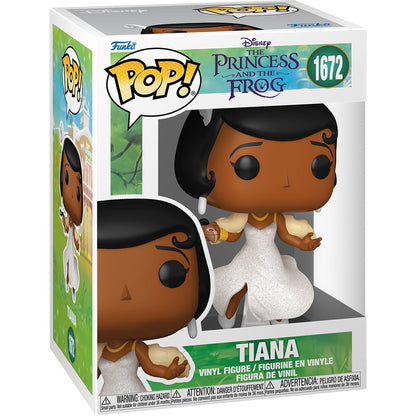 Tiana #1672 Funko Pop! Princess and the Frog - Approx. 3 3/4" Collectible Vinyl Figure Bundled with Display Box Protector Case - Estimated Arrival: Jan. 2026 (PRE-SALE)