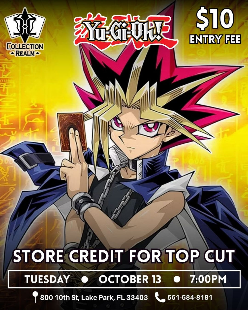 Yu-Gi-Oh! TCG Tournament – October 13 2026 (Tuesday 7PM)