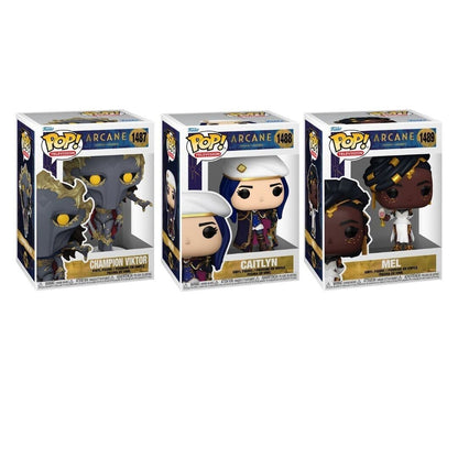 Arcane: League of Legends Wave 2 Funko Pop! Television - Set of 3 (Champion Victor #1487, Caitlyn #1488, and Mel  #1489) Collectible Vinyl Figures (PRE-SALE)