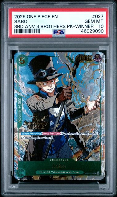 One Piece Sabo 3rd ANV. PSA 10 9090
