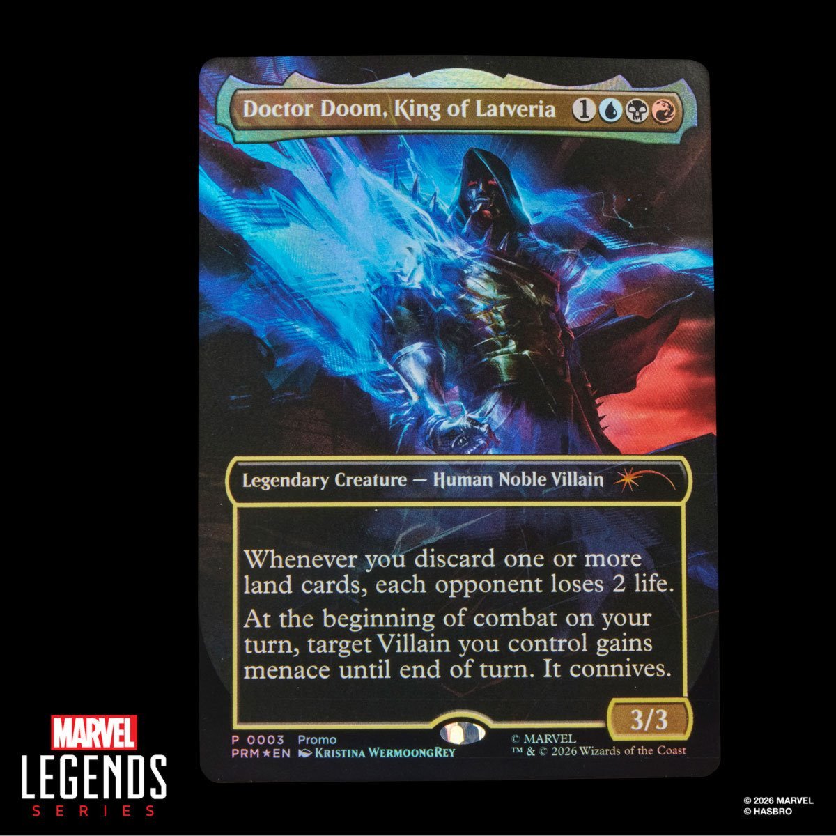 Marvel Legends Series Doctor Doom 2099 6-Inch Action Figure with 8 Accessories and Exclusive Foil Magic: The Gathering Card, Collectible Figure for Marvel Fans and MTG Collectors (PREORDER - Release Date October 2026)