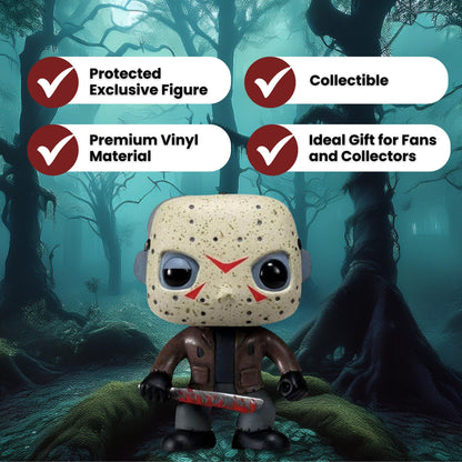 Jason Voorhees Funko Pop! Movies Friday The 13th - Vinyl Figure #01 with Display Box Protector Case