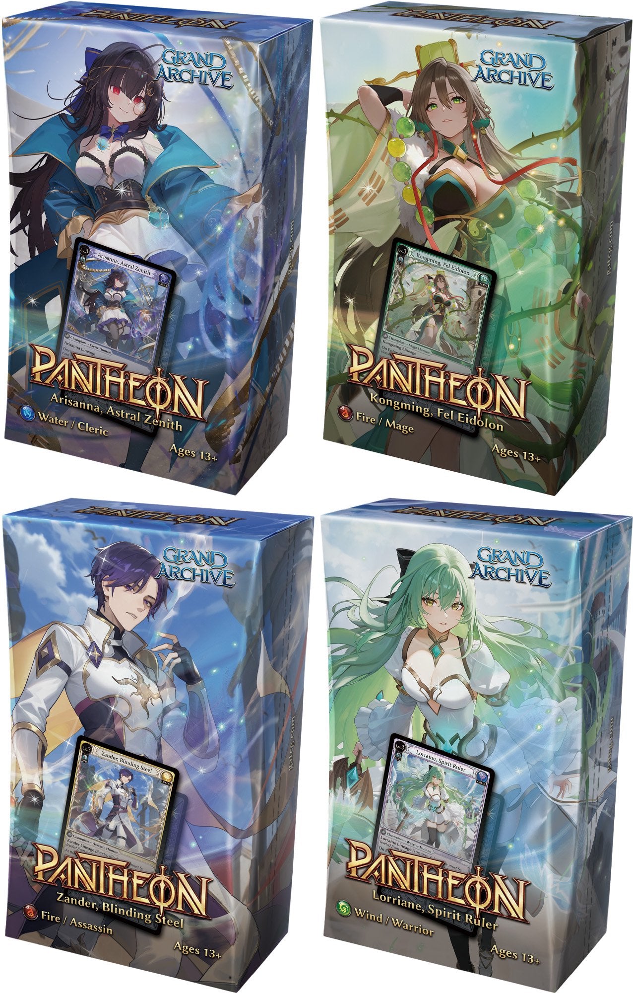 Grand Archive TCG Radiant Origin Pantheon Deck Set – Premium Trading Cards for Strategy, Collectors & Competitive Battles (PRE-ORDER APRIL)