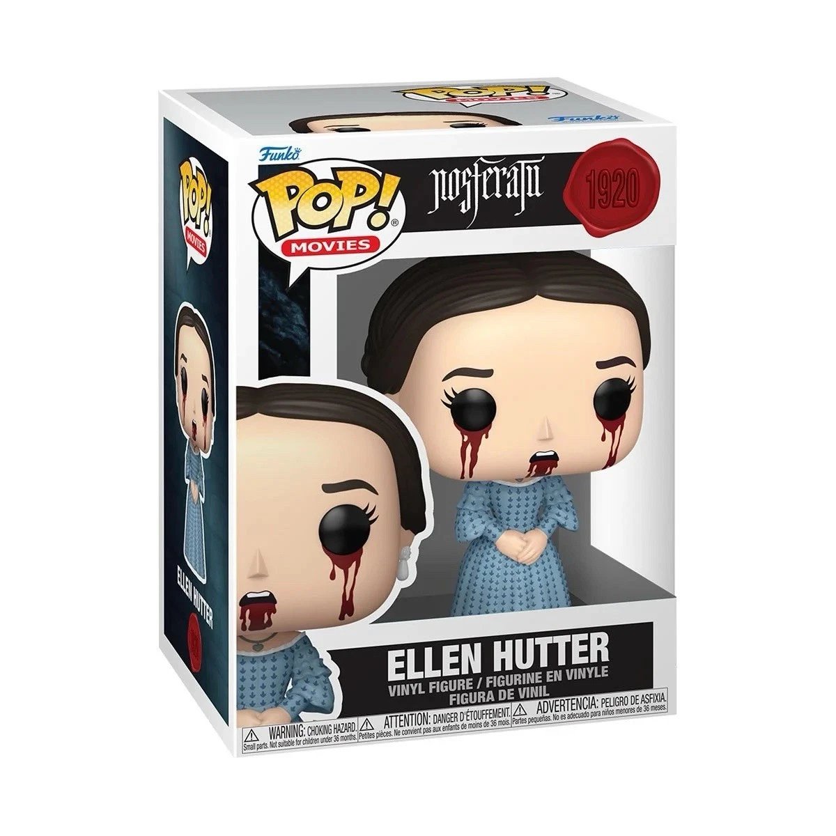Funko Pop! Movies Ellen Hutter #1920 from Nosferatu (2025), 3 3/4-inch collectible vinyl figure with box protector.
