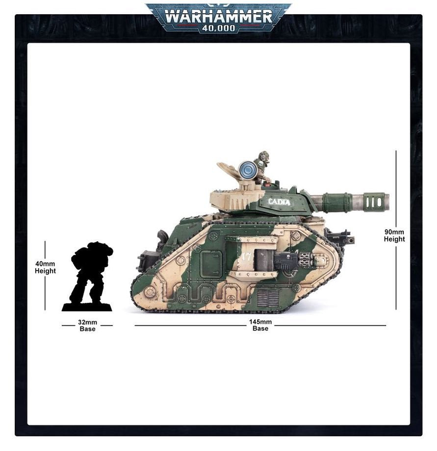 Warhammer 40,000 Astra Militarum Leman Russ Battle Tank Model Kit – Multi-Variant Plastic Vehicle with Custom Weapon Options for Warhammer 40K