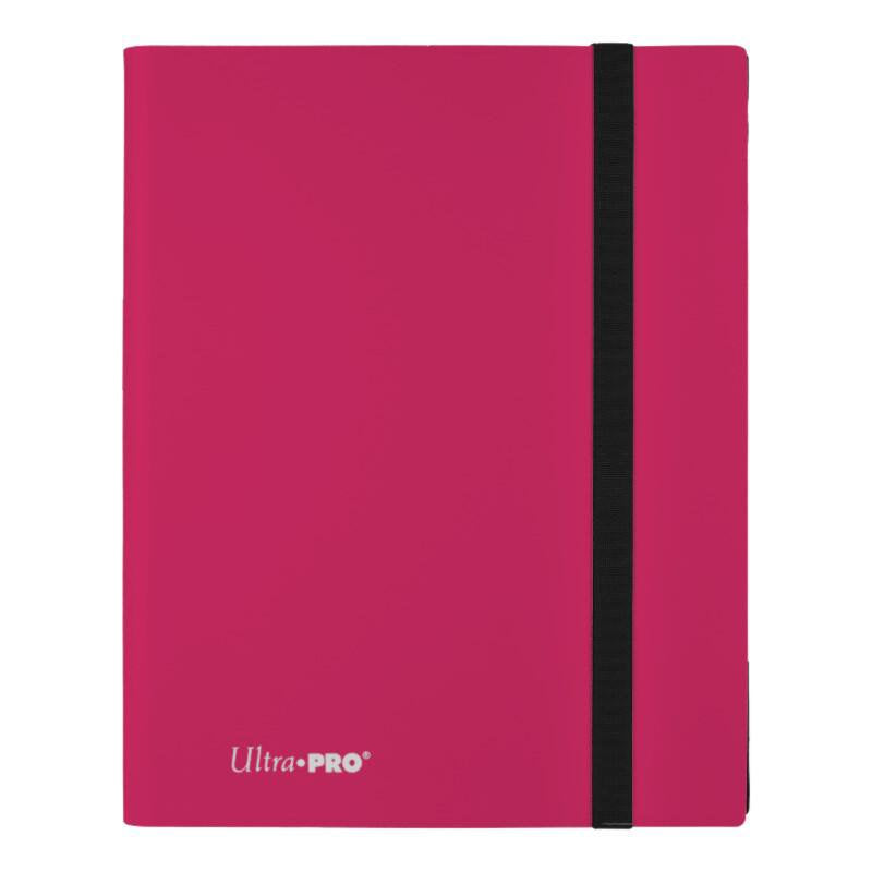 Ultra PRO Binder 9 Pocket Hot Pink trading card binder album with 360 Plus card capacity side loading card storage binder