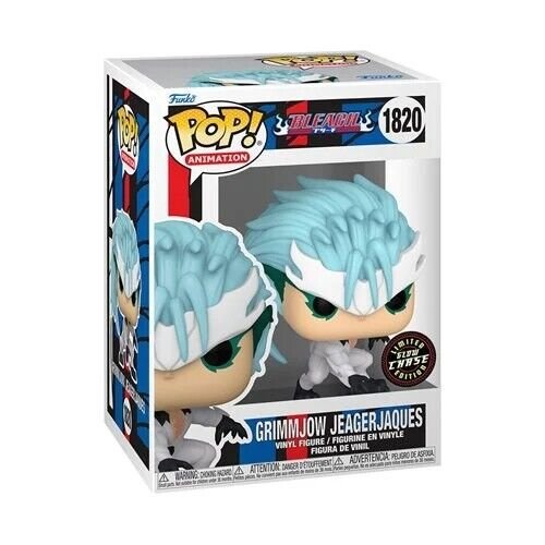 Grimmjow Jeagerjaques Funko Pop! Animation Bleach - Approx. 4" Collectible Glow CHASE Vinyl Figure #1820 with Display Box Protector Case (PRE-SALE)