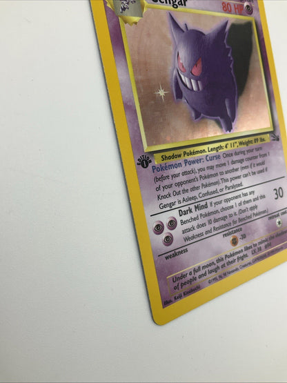 Gengar 5/62 Fossil Holo First Edition NM Pokémon Card