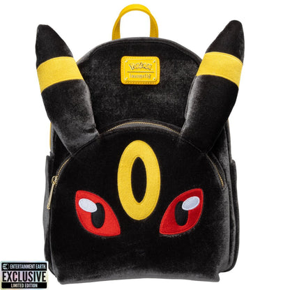 Pokemon Umbreon Midsize Backpack Entertainment Earth Exclusive by Loungefly, Plush Faux Fur Design, Adjustable Straps, Front Zipper Pocket, Collectible Backpack for Pokemon Fans (PREORDER - Release Date September 2026)