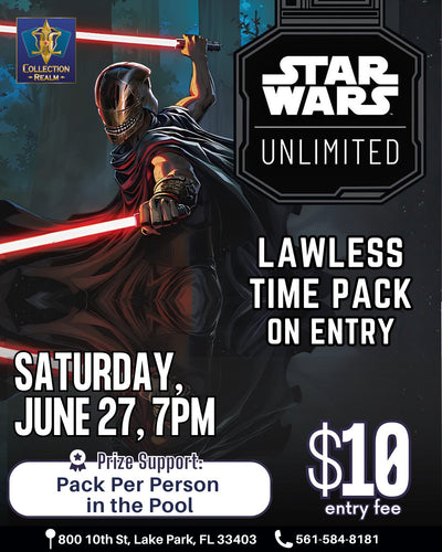 Star Wars Unlimited TCG Tournament – June 27, 2026 (Saturday 7:00 PM)