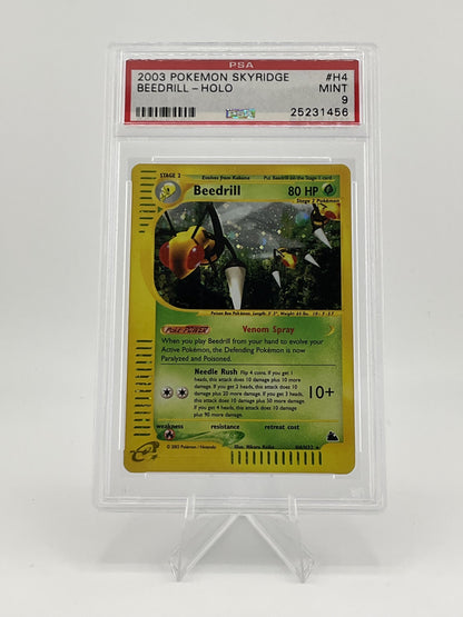 Pokémon TCG 2003 Pokemon Skyridge #H4 Beedrill Holo PSA 9 - Mint