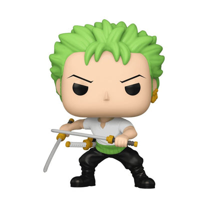 Roronoa Zoro - Two Sword Style Funko Pop! Animation One Piece - 1 in 6: CHANCE OF CHASE - Approx. 4.2" Collectible Vinyl Figure #1775 with Display Box Protector Case