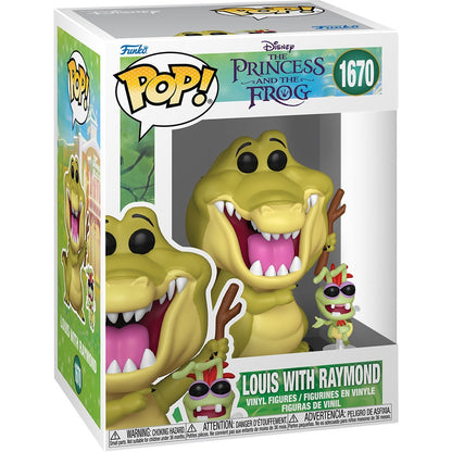Louis with Raymond #1670 Funko Pop! Princess and the Frog - Approx. 3 3/4" Collectible Vinyl Figure Bundled with Display Box Protector Case - Estimated Arrival: Jan. 2026 (PRE-SALE)