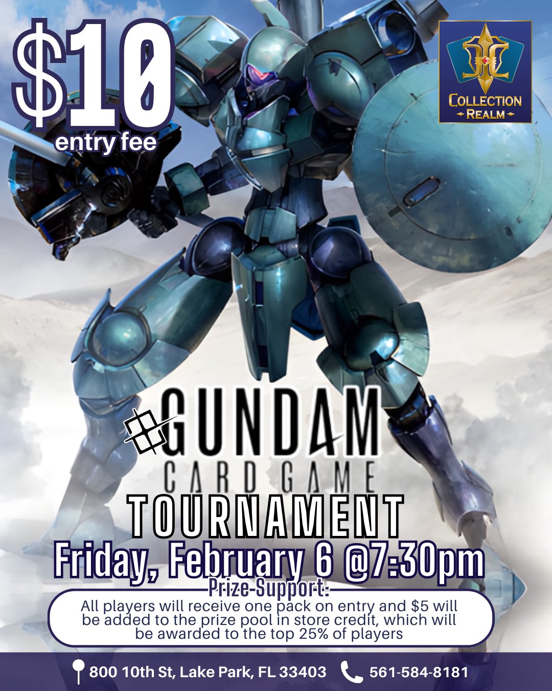 Gundam Card Game Tournament – Feb 6 (Fri) 7:30 PM