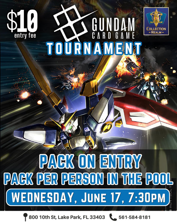 Gundam Card Game Tournament – June 17, 2026 (Wednesday 7:30PM)