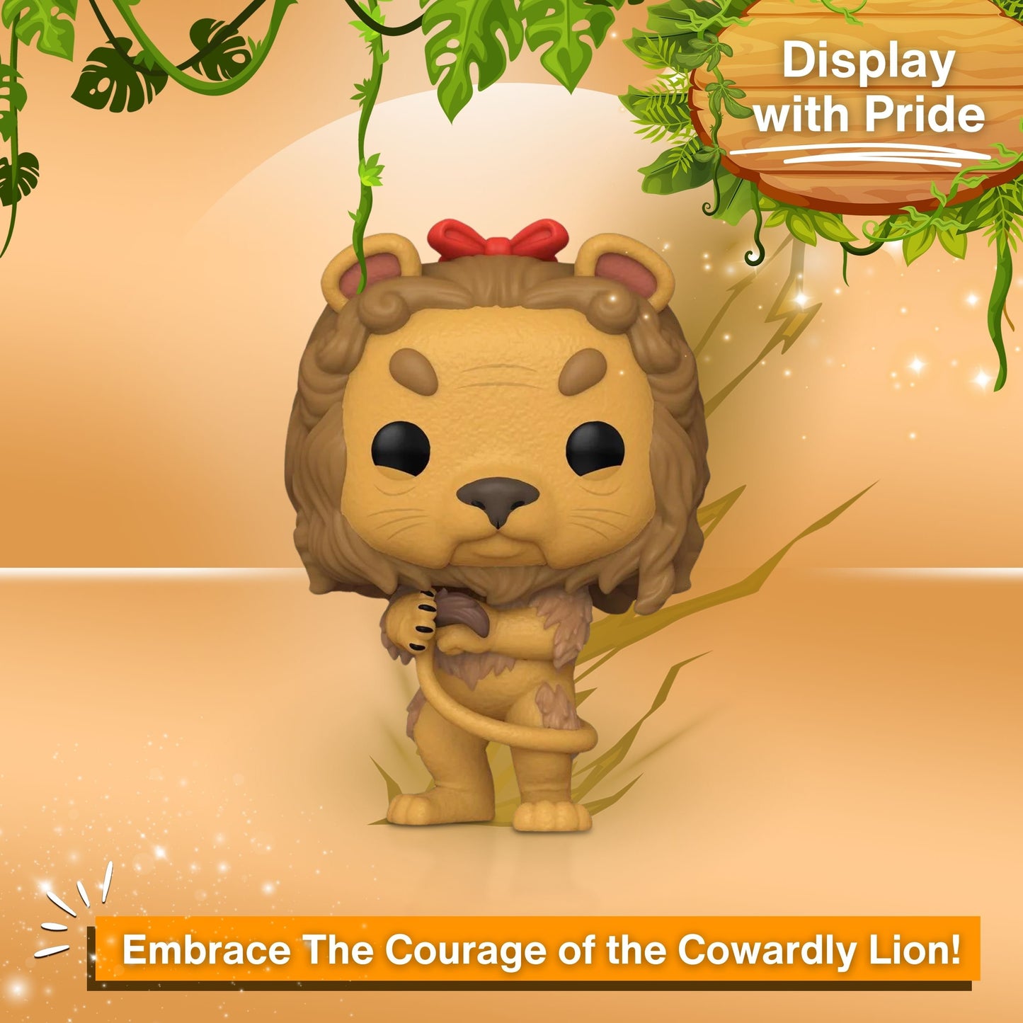 Cowardly Lion Funko Pop! Movies: The Wizard of Oz 85th Anniversary - Approx. 4" Collectible Vinyl Figure #1515 with Display Box Protector Case