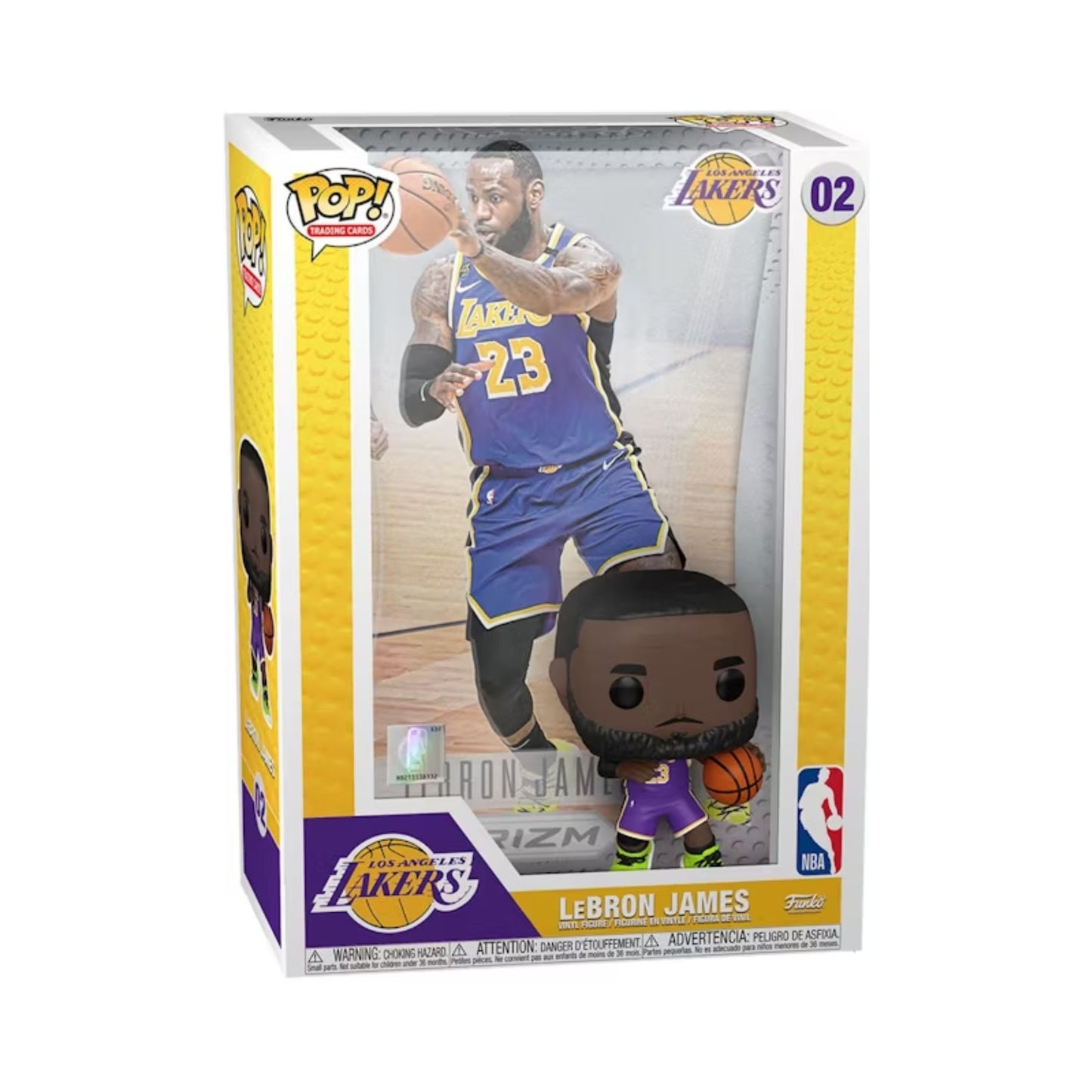 LeBron James Funko Pop! Trading Cards: NBA Los Angeles Lakers - Approx. 4.5" Collectible Vinyl Figure #02 with Box (PRE-ORDER)