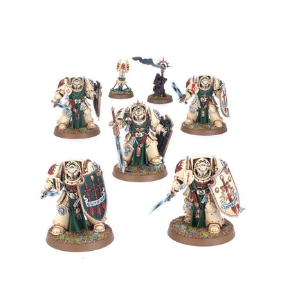 Warhammer 40,000 Dark Angels Deathwing Knights – Elite Dark Angels Terminator Squad Miniatures with Storm Shields, Power Swords & Heavy Maces | Warhammer 40k Citadel Model Kit