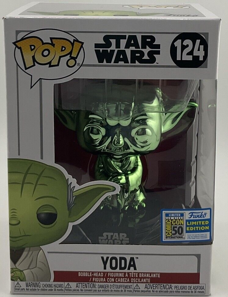 Funko Pop! Star Wars Yoda #124 (Green Box) ECCC 2021 Spring Convention LE