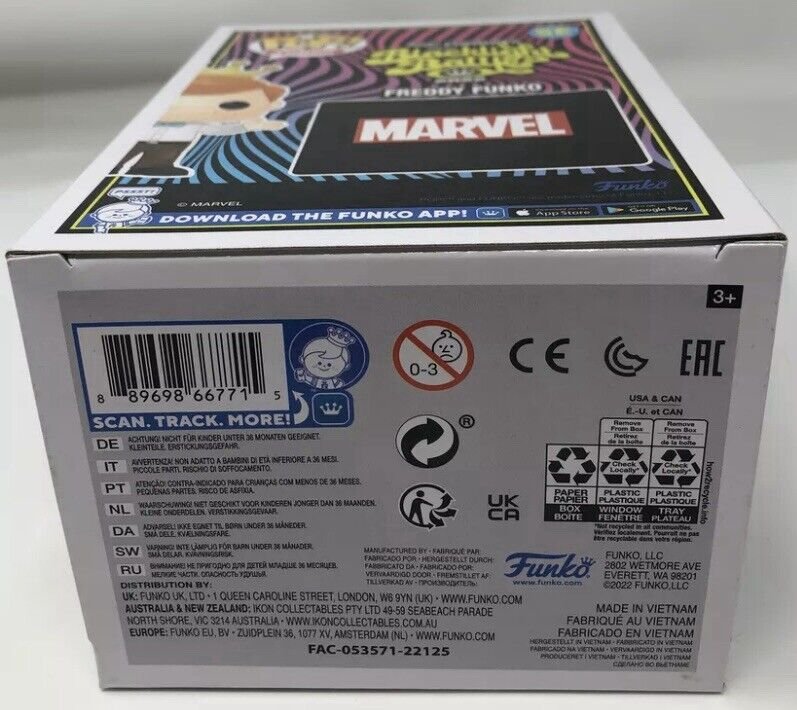 Funko Pop SE Freddy Funko As Loki Metallic Blacklight Battle 2022 500 Pcs