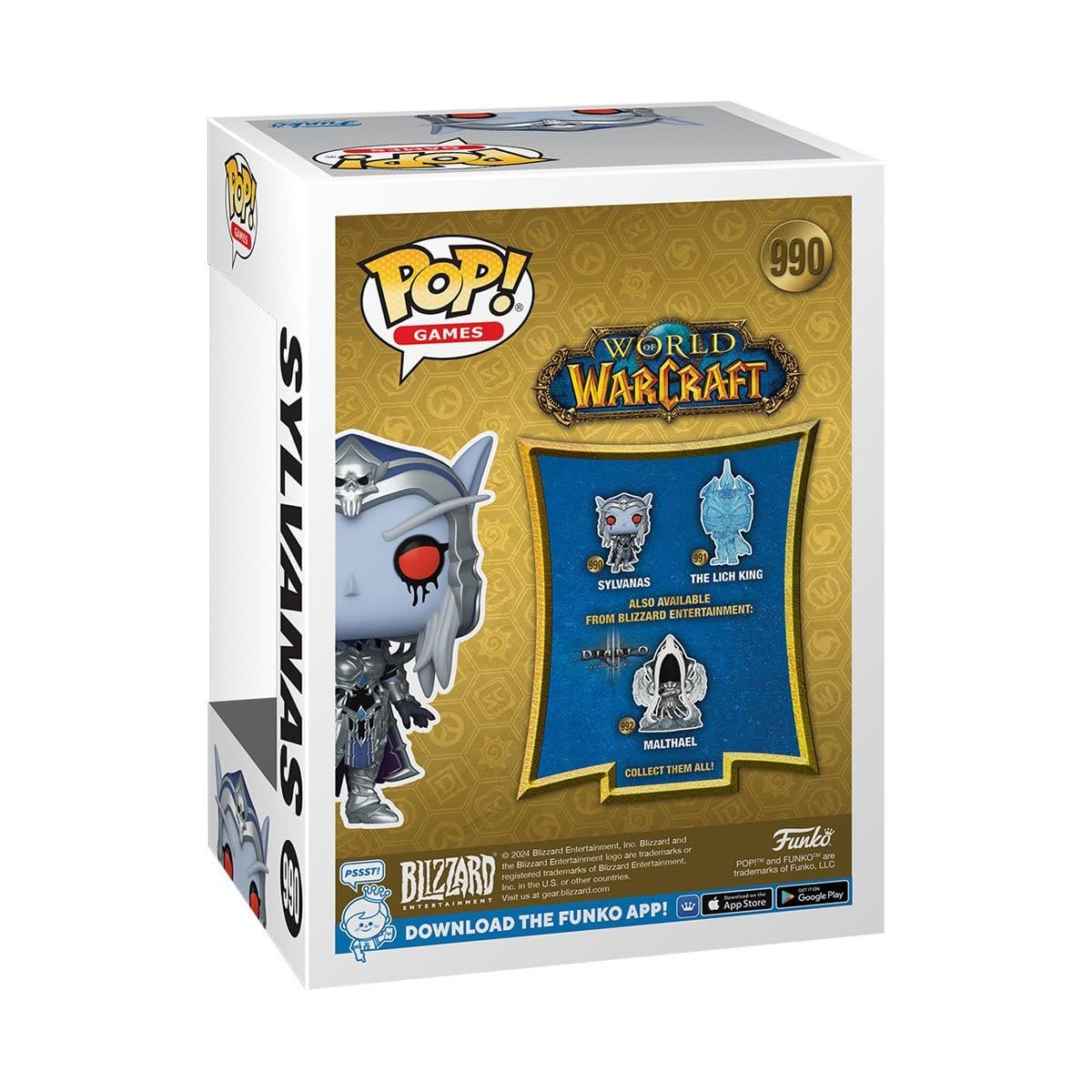 Sylvanas Funko Pop! Games: World Warcraft - Approx. 3 3/4" Collectible Chase Limited Edition Vinyl Figure #990 with Display Box Protector Case