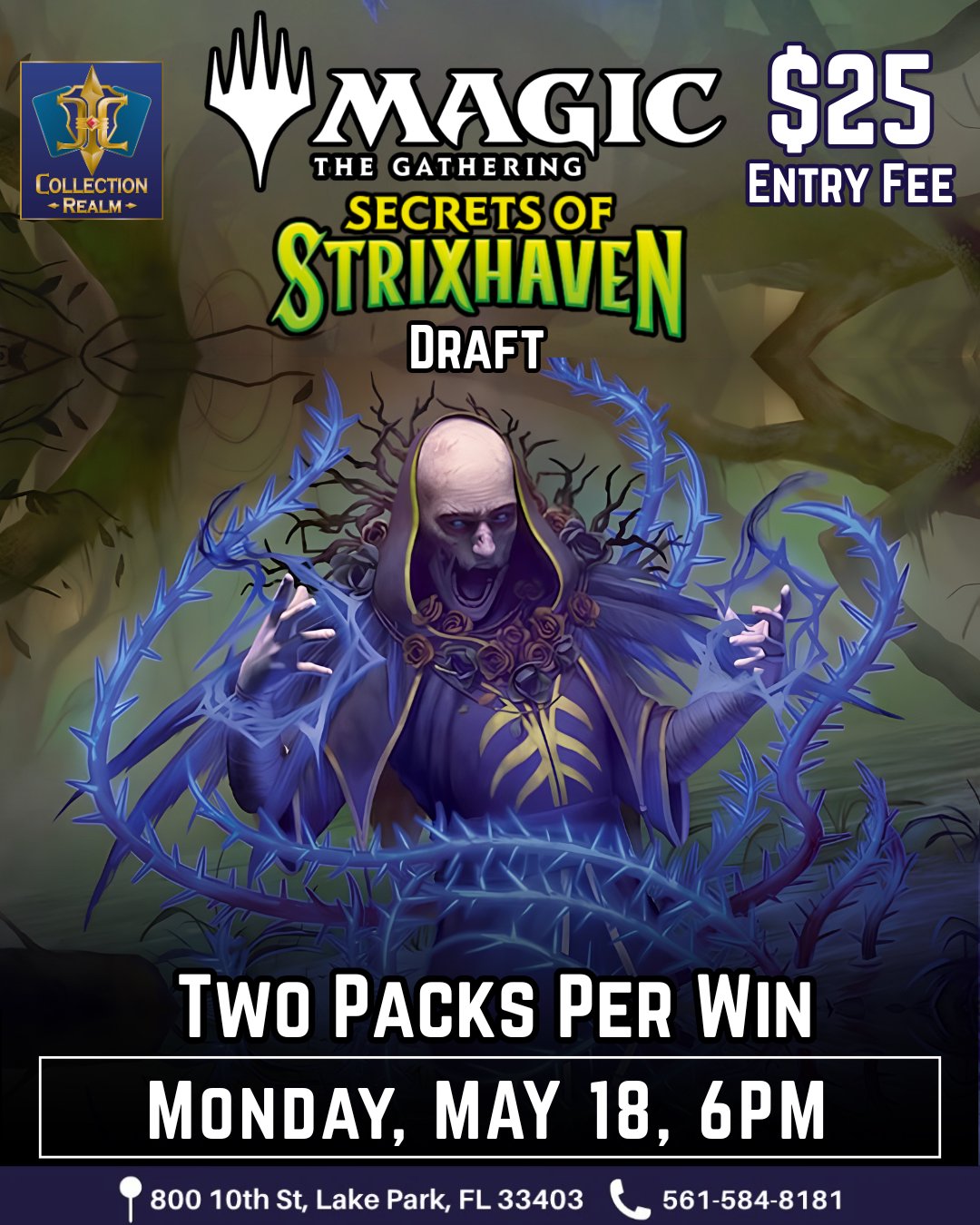 MTG Secrets of Strixhaven Draft Tournament – May 18 (Mon) 6PM