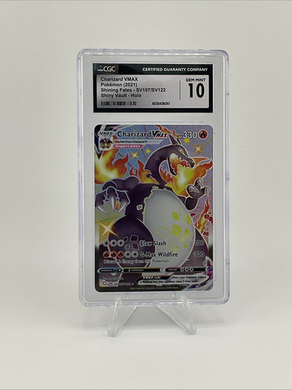 Pokémon TCG Charizard VMAX Shining Fates SV107/SV122 CGC 10 Gem Mint