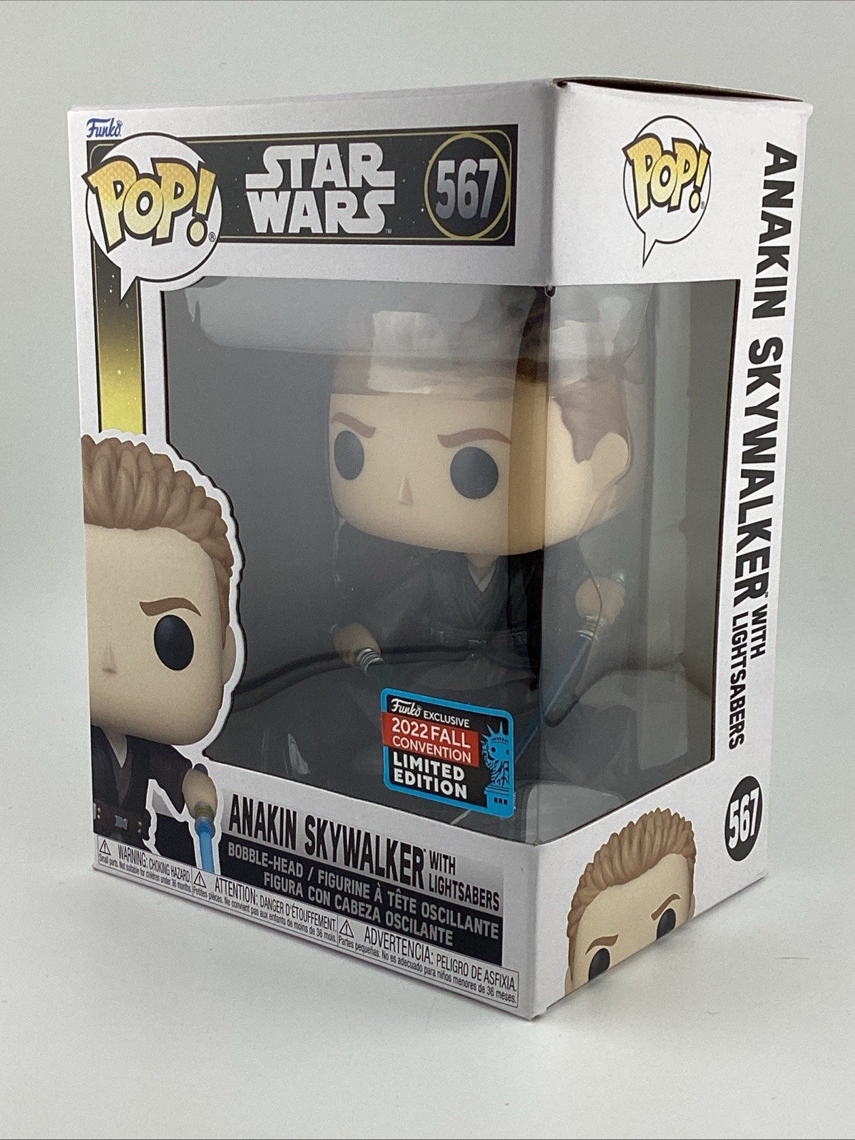 Funko Pop! Star Wars - Anakin Skywalker With Lightsabers 2022 Fall Con L.E #567
