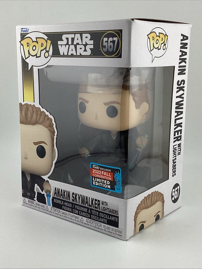 Funko Pop! Star Wars - Anakin Skywalker With Lightsabers 2022 Fall Con L.E #567