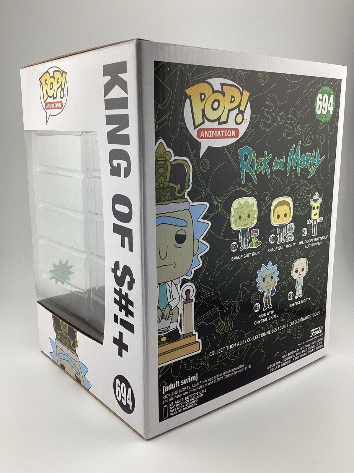 Funko Pop! Deluxe: Rick and Morty - King of S#!+ With Sound #694