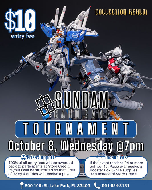 Gundam Card Game Tournament – Wednesday, October 8, 2025 at 7:00 PM