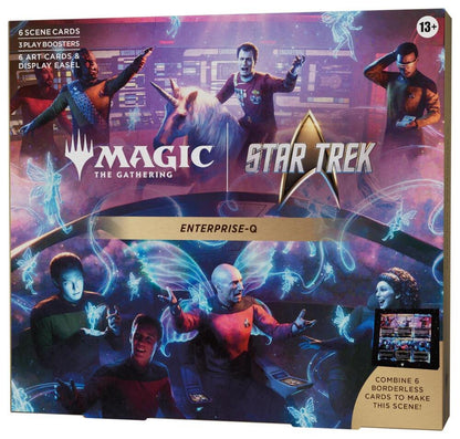 Magic: The Gathering | Star Trek Enterprise-Q Scene Box, 6 Foil Scene Cards, 6 Art-Only Cards, 3 Play Boosters & Display Easel, Collectible TCG Set (PREORDER - Release Date November 13, 2026)