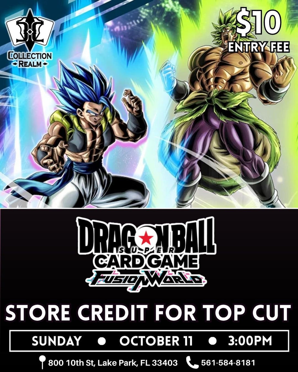 Dragon Ball Super Card Game Fusion World Tournament – October 11, 2026 (Sunday 3:00 PM)