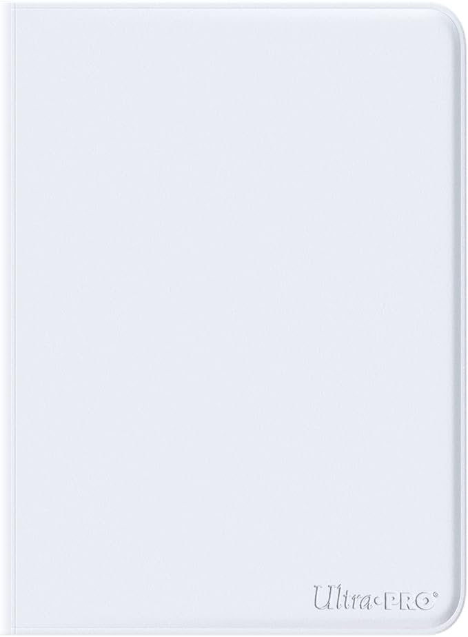 Ultra PRO White Vivid 9 Pocket Zippered Binder 360 Card Storage Album
