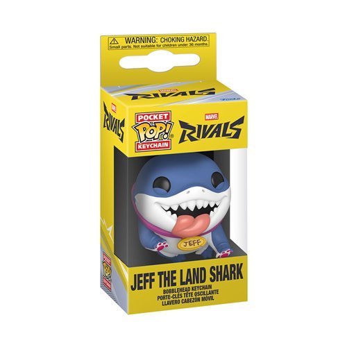 Jeff the Land Shark Funko Pocket Pop! Keychain Marvel Rivals - Approx. 1 1/2" Collectible Bobblehead Keychain