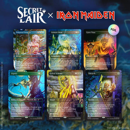 Magic: The Gathering Secret Lair x Iron Maiden Rainbow Foil Edition Premium Collectible Cards