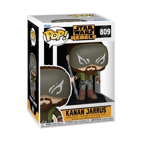 Kanan Jarrus #809 Funko Pop! Star Wars Rebels - Approx. 3 3/4" Collectible Vinyl Figure Bundled with Display Box Protector Case - Estimated Arrival: Nov. 2025 (PRE-SALE)