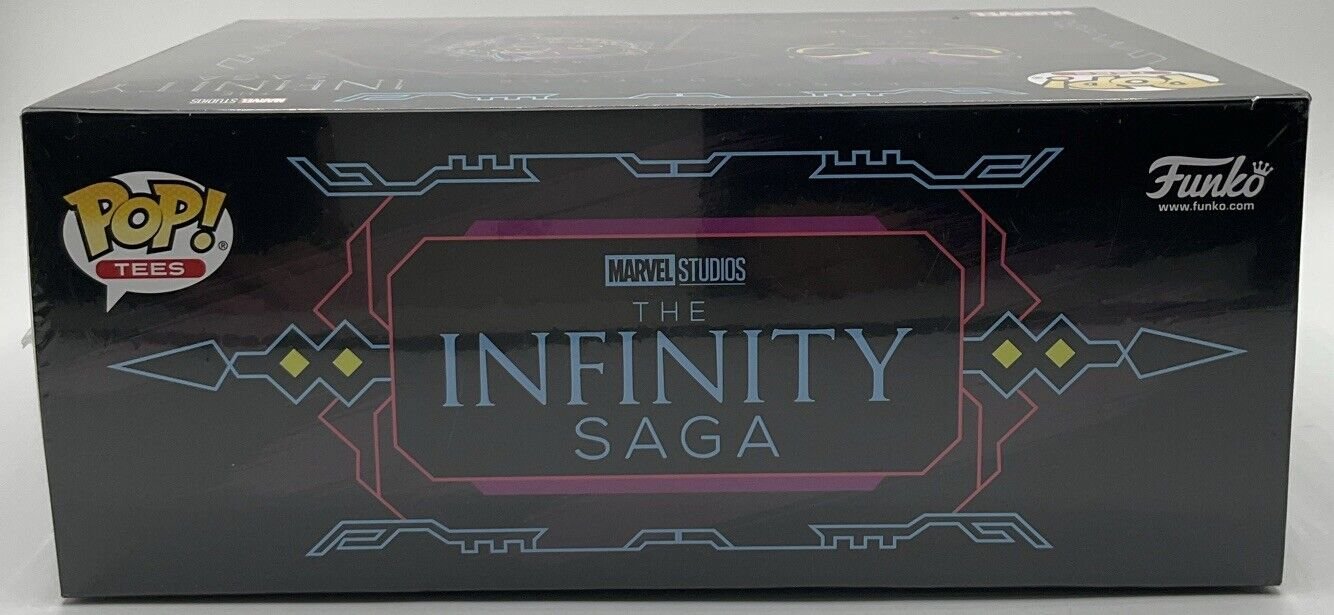 POP! and Tee Marvel Infinity Saga Black Panther Size Large T-Shirt bundle Box
