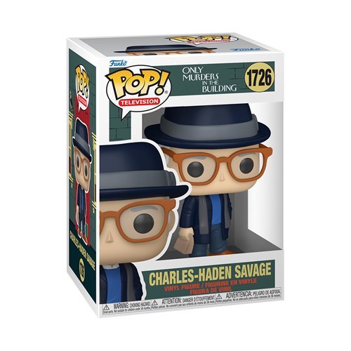 Charles-Haden Savage #1726 Funko Pop! Television Only Murders in the Building - Approx. 4 1/4" Collectible Vinyl Figure Bundled with Display Box Protector Case