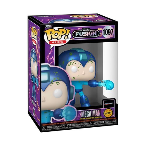 Mega Man #1097 Funko Pop! Games Funko Fusion - Approx. 4" Chase Limited Edition Collectible Vinyl Figure Bundled with Display Box Protector Case - Estimated Arrival: Oct. 2025 (PRE-SALE)