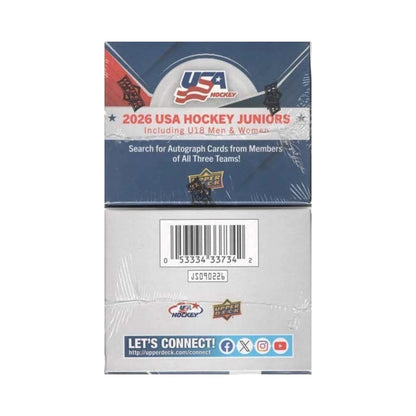 2026 Upper Deck Team USA Juniors Hockey Debut Edition Blaster Box
