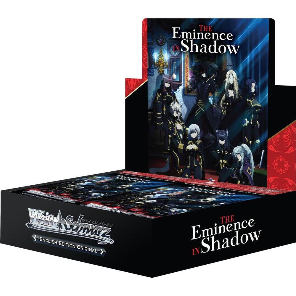 Weiss Schwarz Eminence in Shadow Booster Box – English Edition TCG, Hot-Stamped Sign Cards, Exclusive Limited Edition PR Cards & Playmat (PRE-ORDER APRIL)