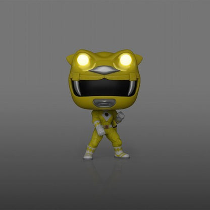 Yellow Ranger #1781 Funko Pop! Movies Mighty Morphin Power Rangers: The Movie - Approx. 3 3/4" Glows In The Dark Collectible Vinyl Figure Bundled with Display Box Protector Case