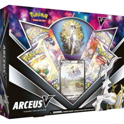 Pokemon TCG Arceus V Figure Collection with Foil Promo Card and Four Booster Packs