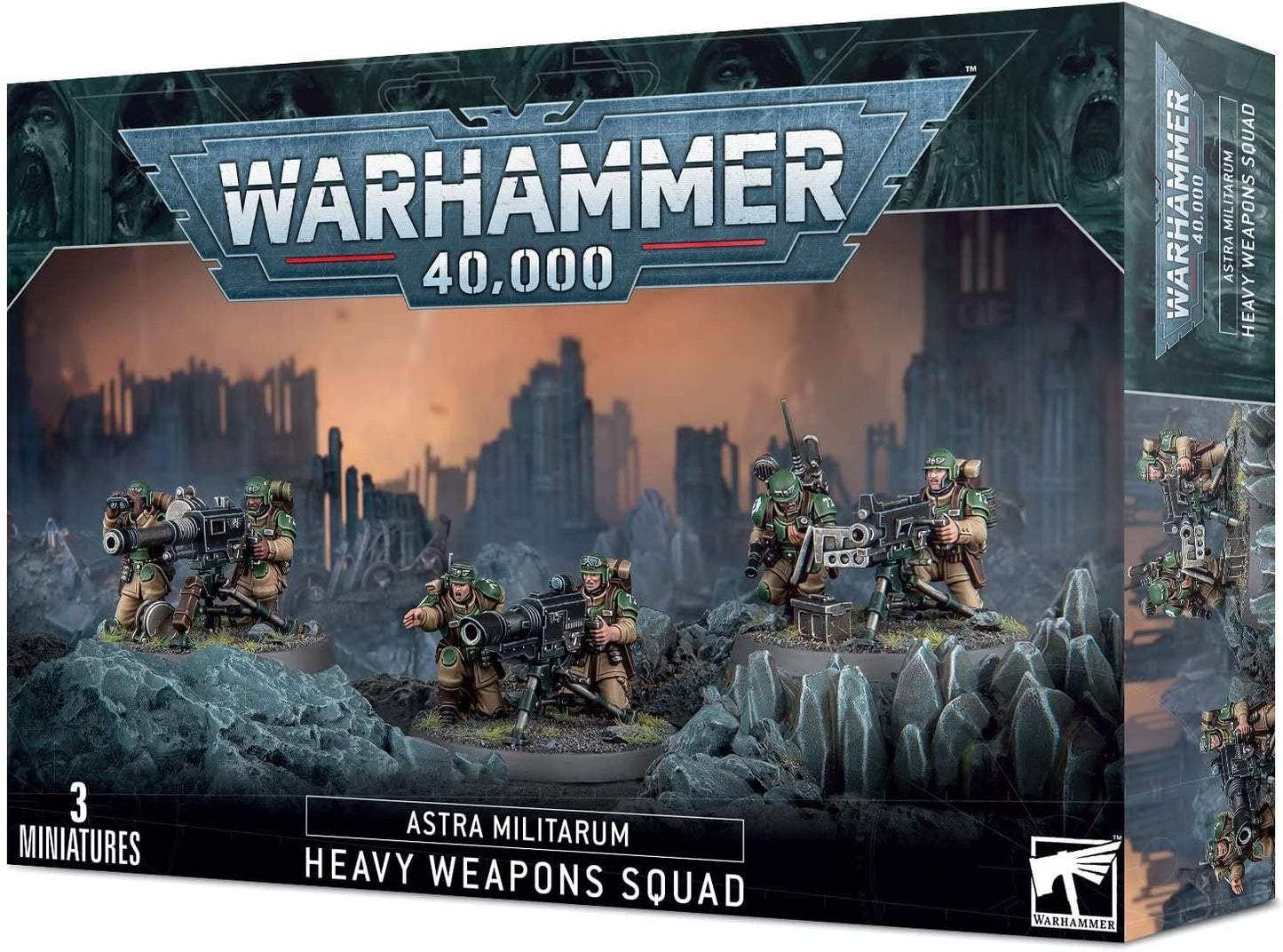 Games Workshop Warhammer 40,000 Astra Militarum Heavy Weapons Squad - 3 Miniatures